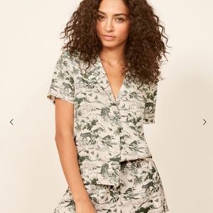 NWOT Reformation Sumatra Pajama Shorts